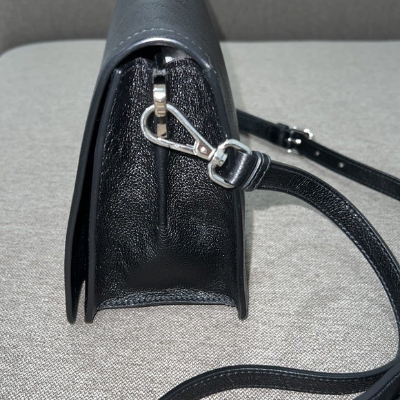 Prada Glace Calf Pattina Leather Crossbody-Color:Nero-Authentic-EUC - Picture 4 of 14